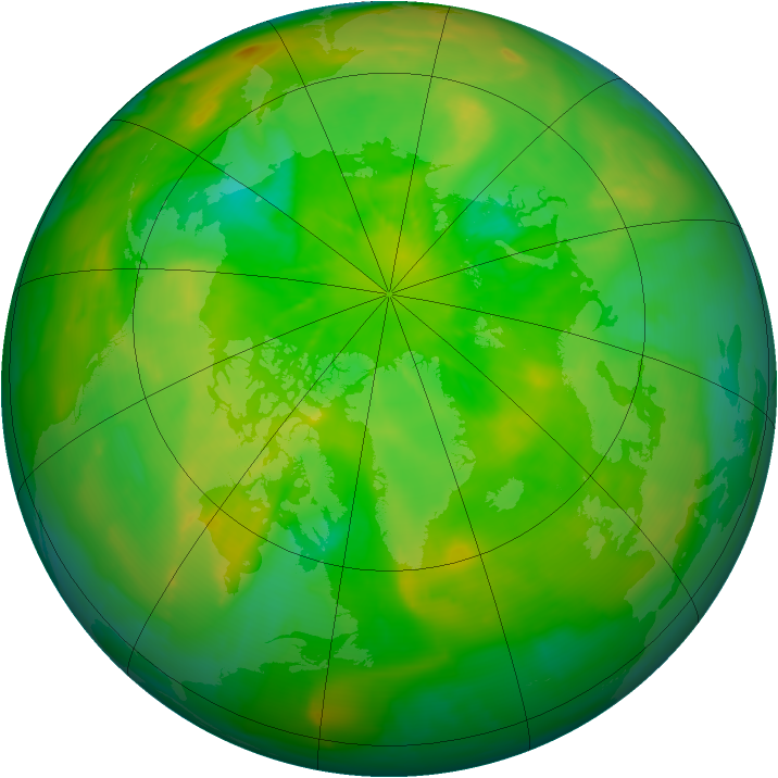 Arctic ozone map for 12 June 2012